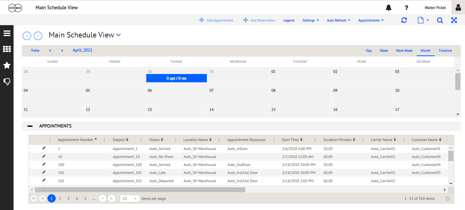 Körber Enspire Commerce screenshot