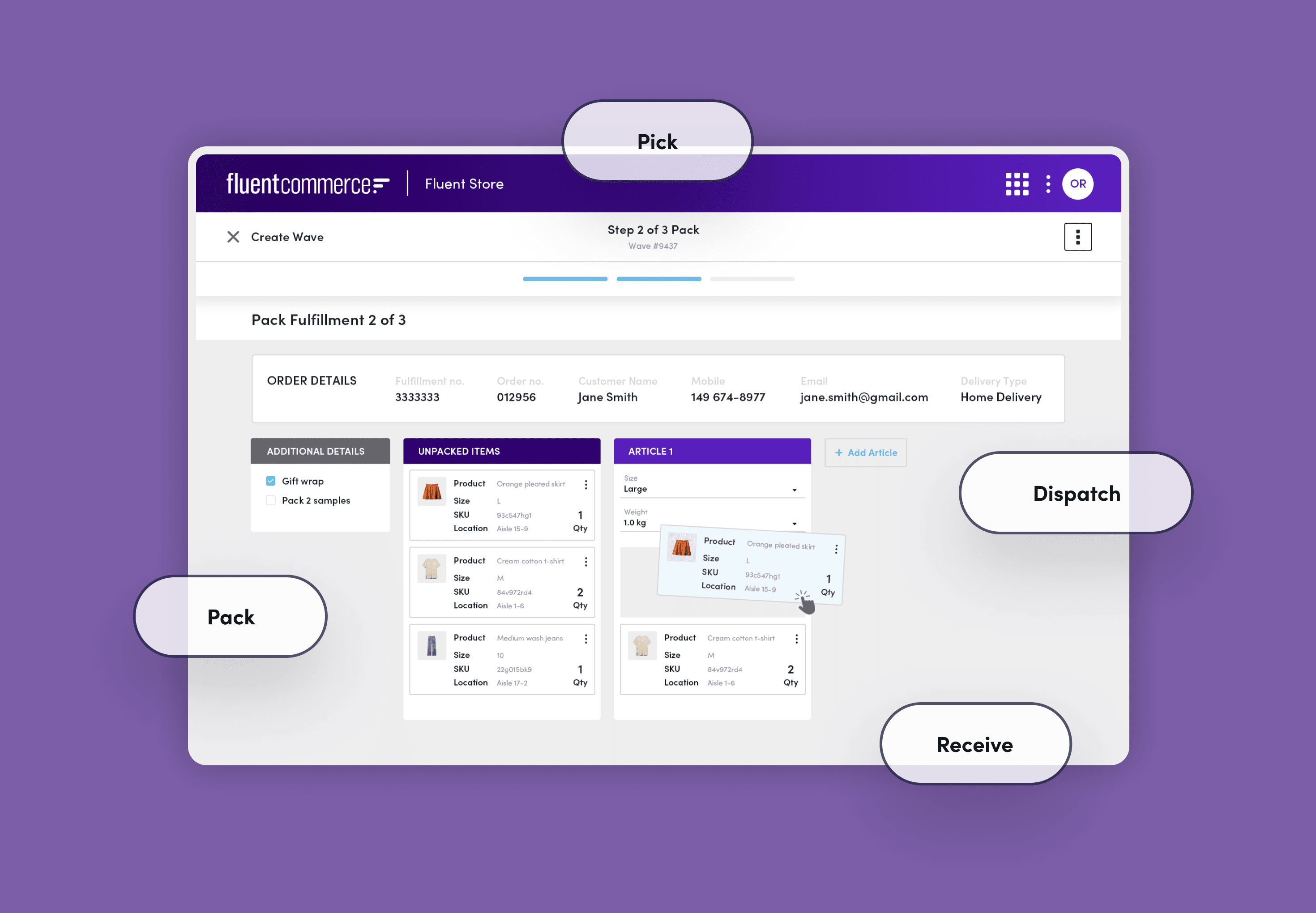 Fluent Order Management screenshot