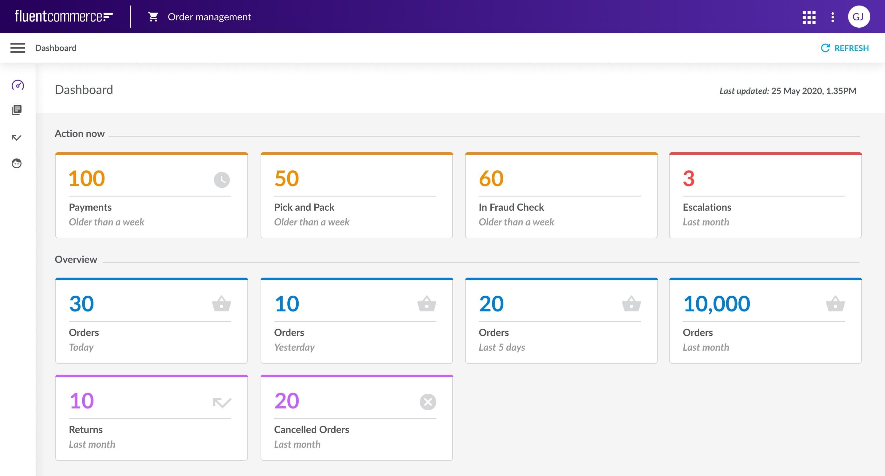 Fluent Order Management screenshot