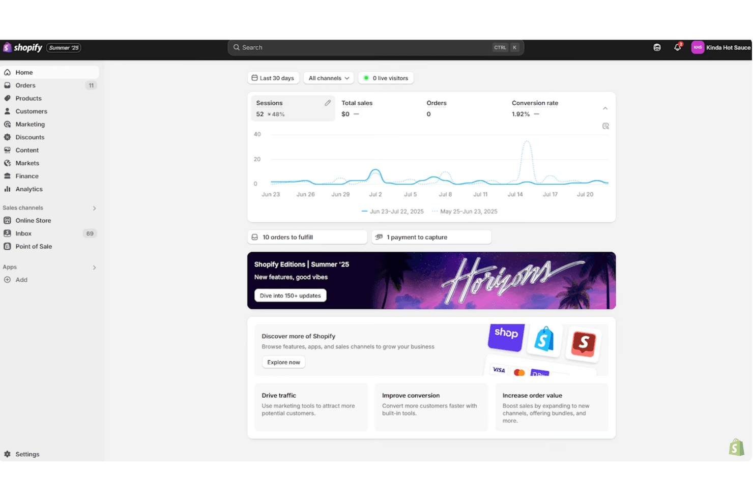 Shopify screenshot
