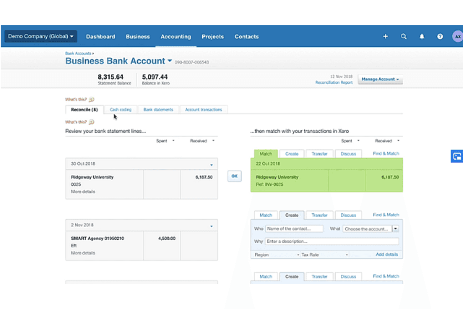Xero screenshot