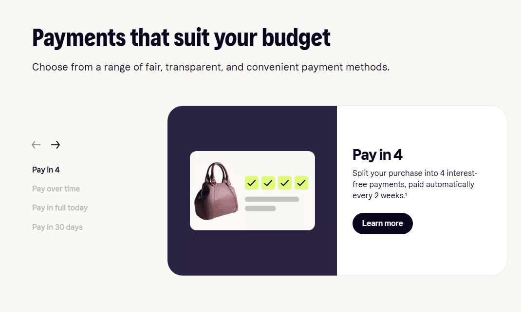 Klarna screenshot