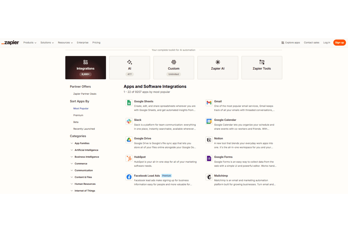 Zapier screenshot
