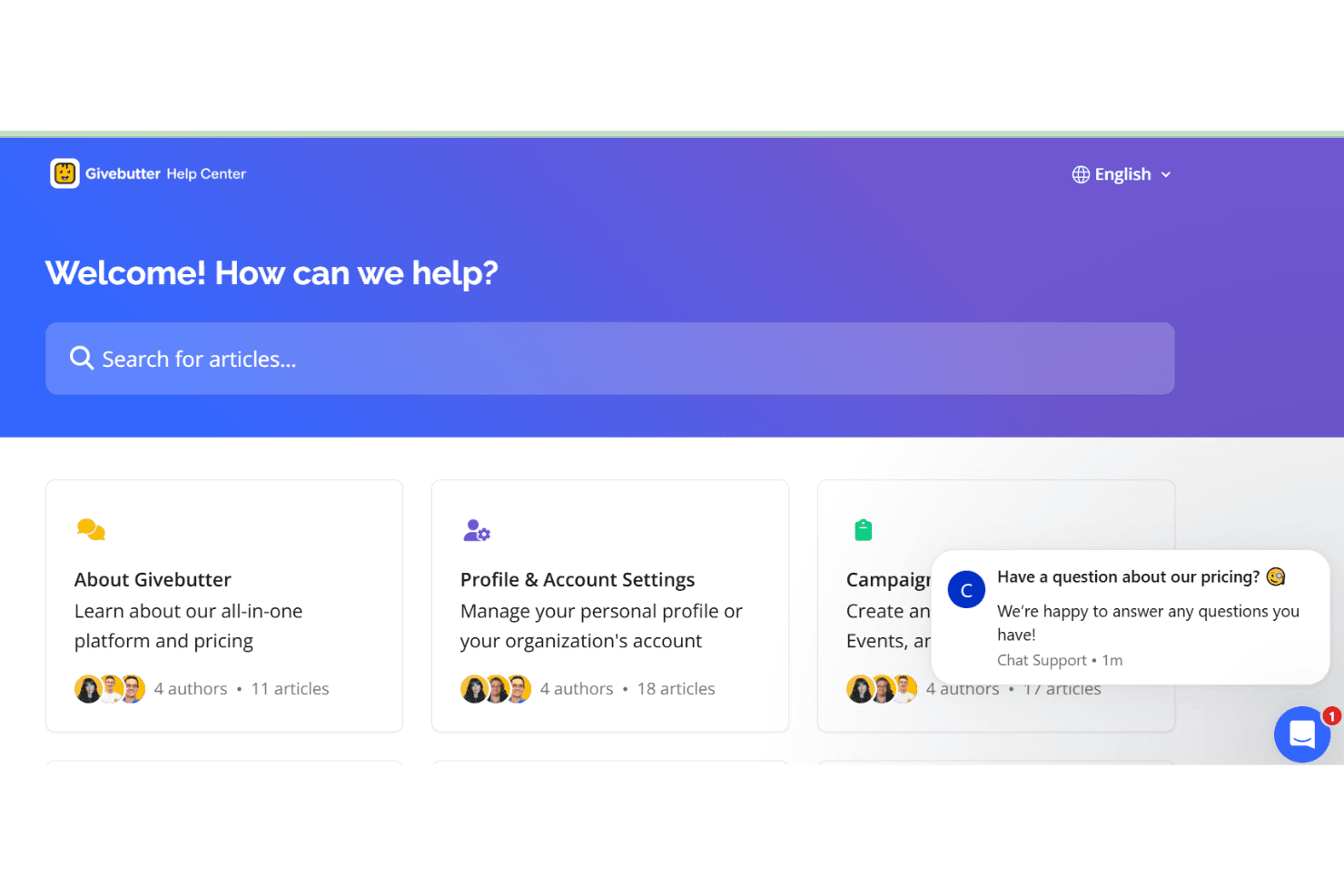 Givebutter screenshot