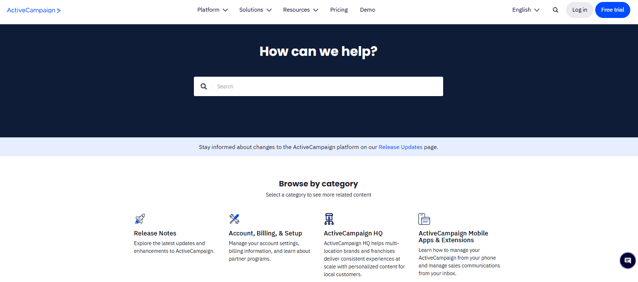 ActiveCampaign screenshot