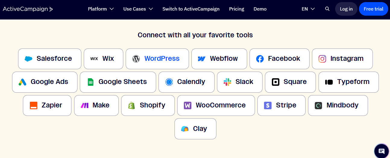ActiveCampaign screenshot