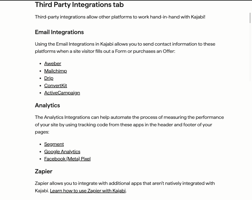 Kajabi screenshot