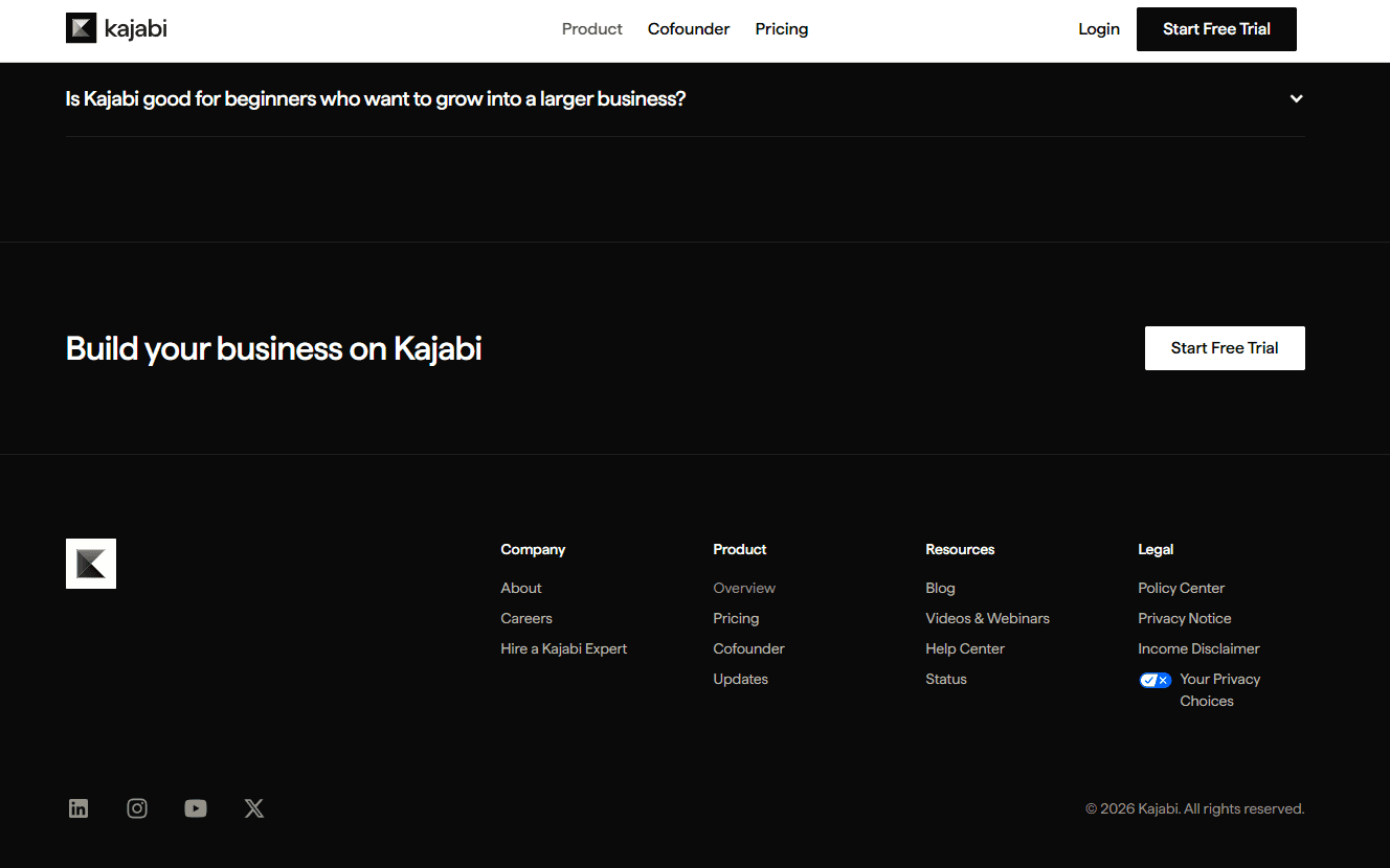 Kajabi screenshot