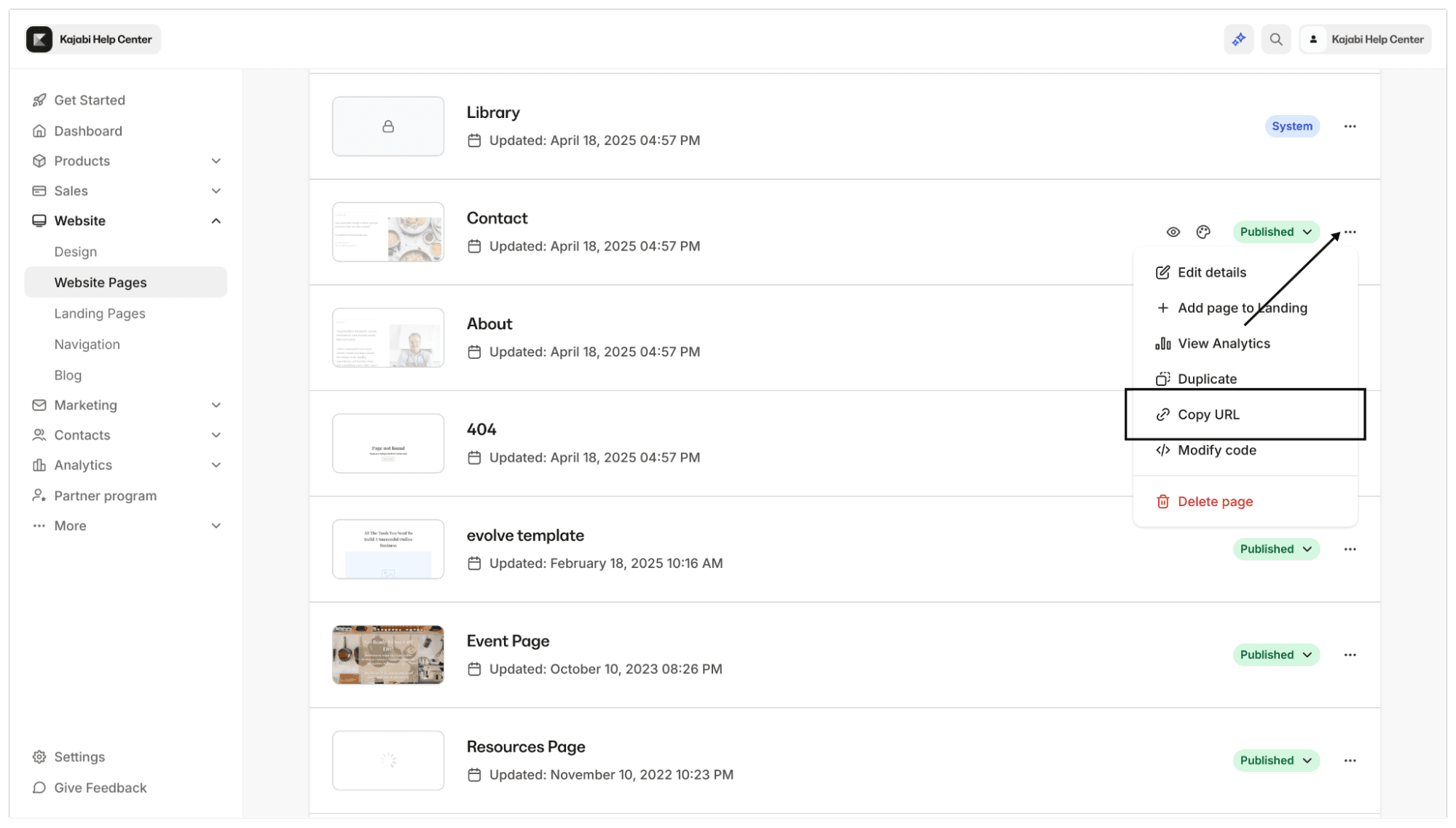 Kajabi screenshot