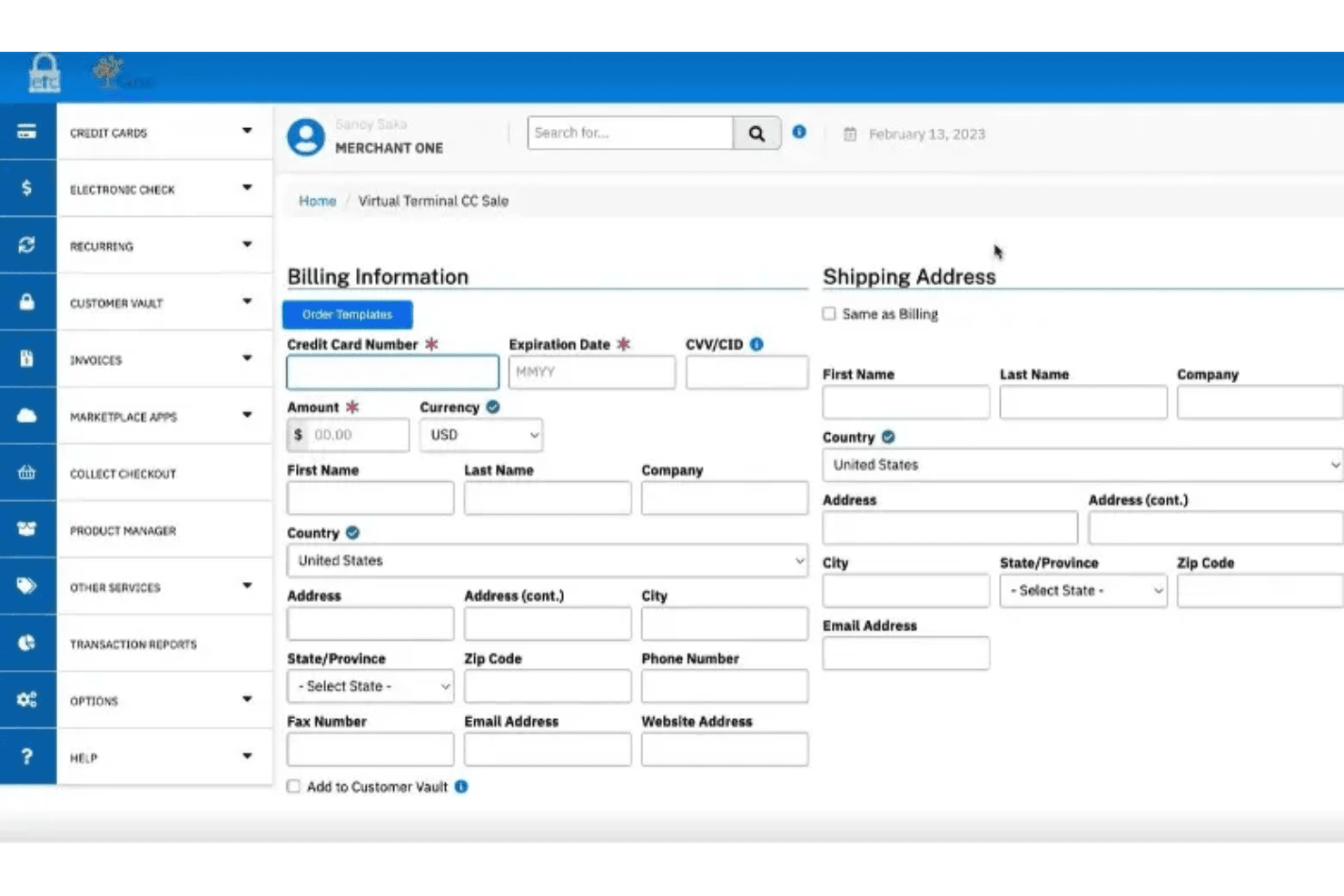 Merchant One screenshot