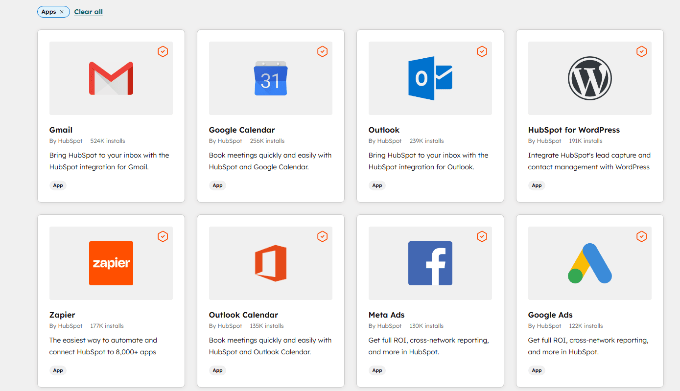 HubSpot CRM screenshot