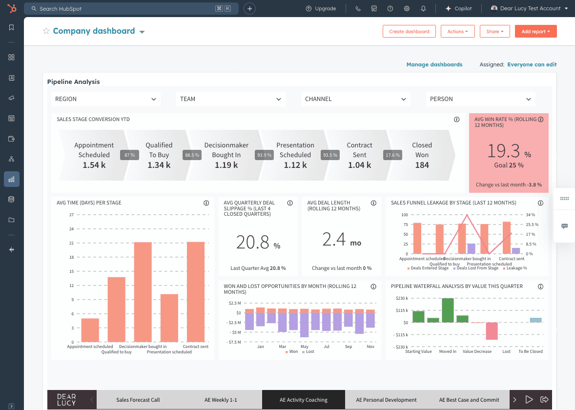 HubSpot CRM screenshot