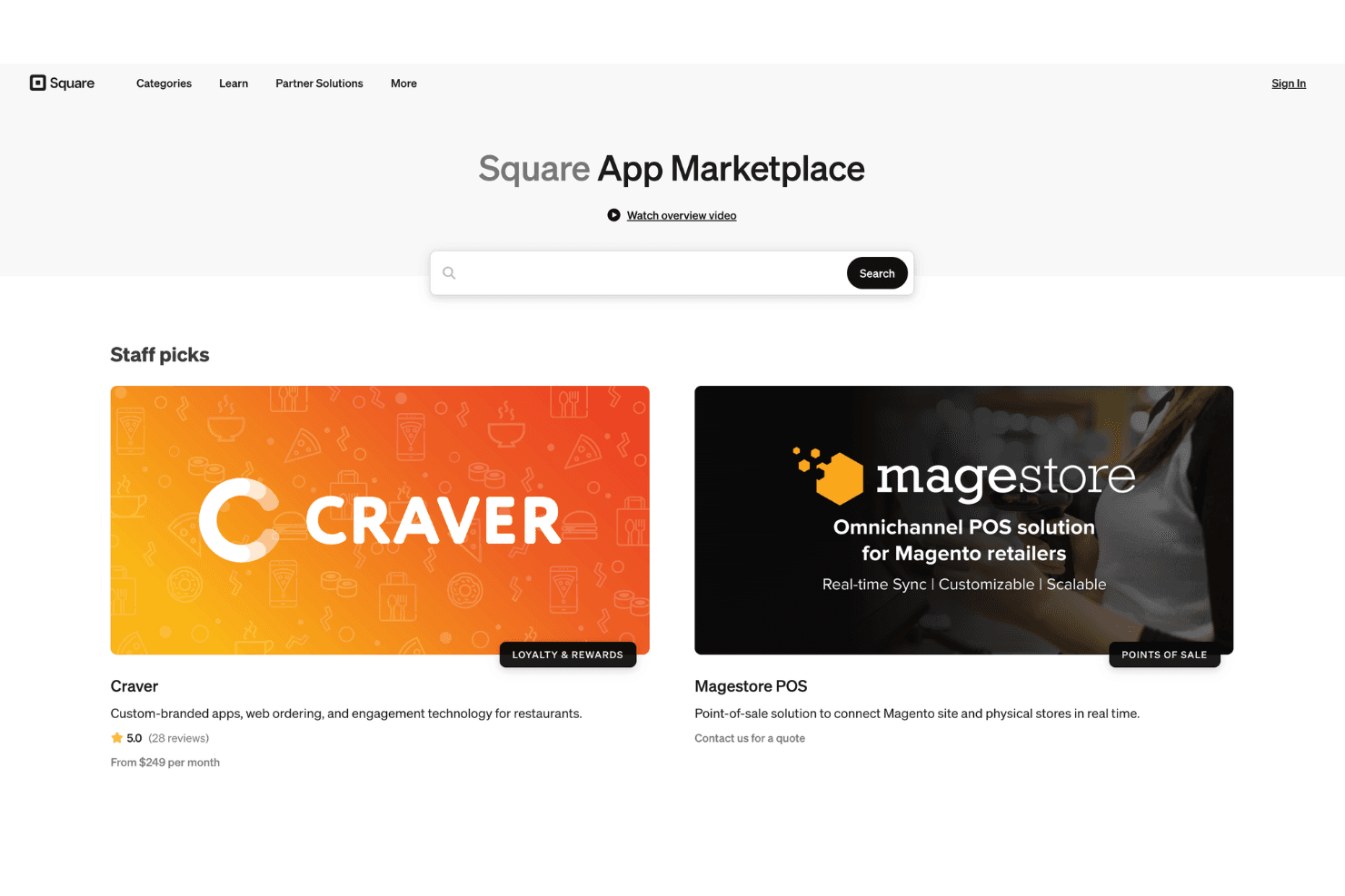 Square screenshot