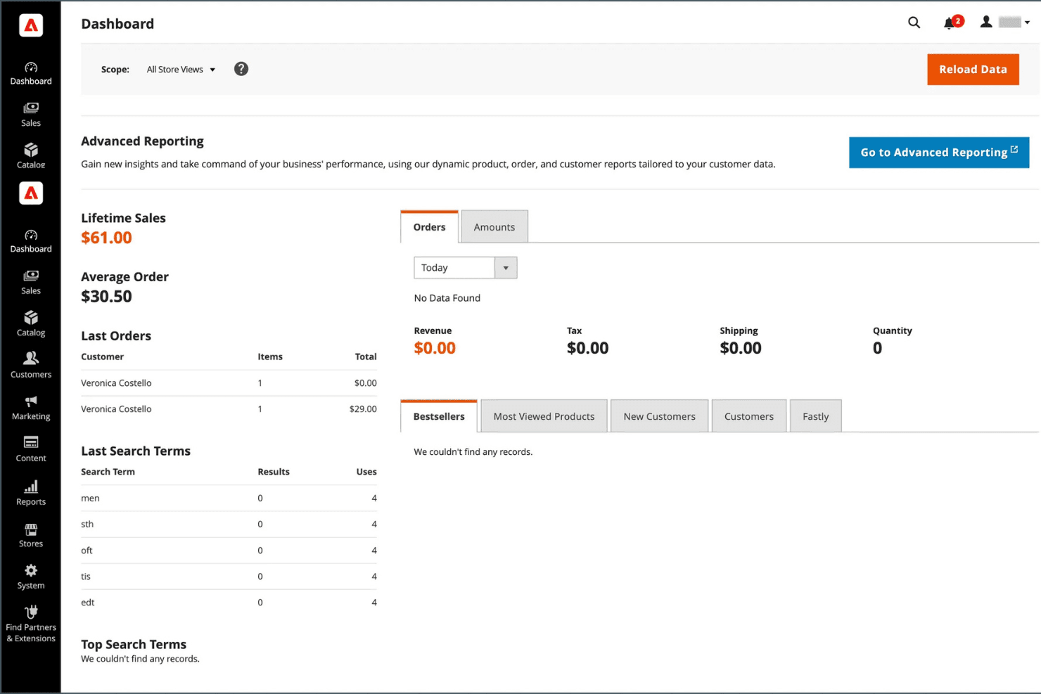 Adobe Commerce screenshot
