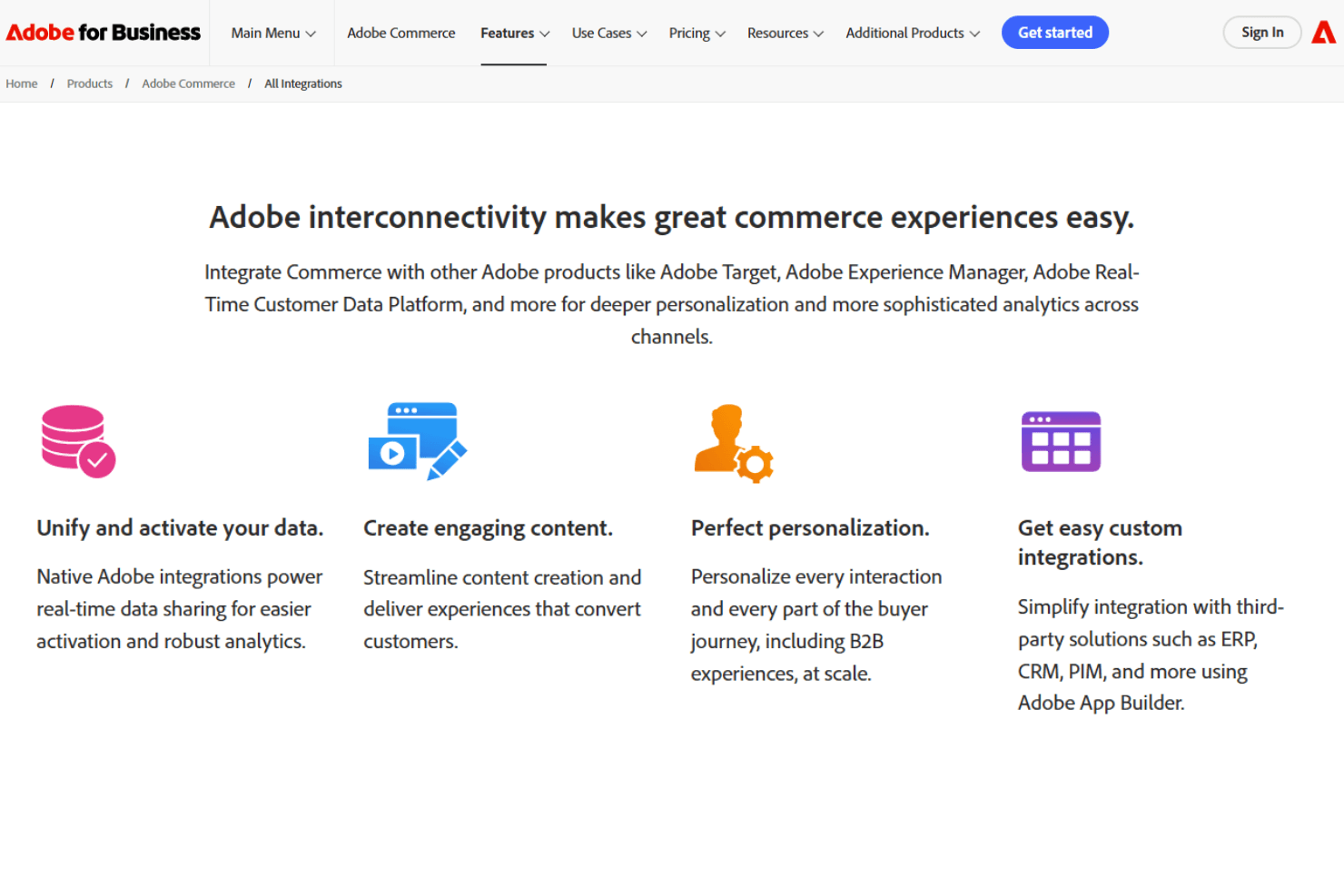 Adobe Commerce screenshot