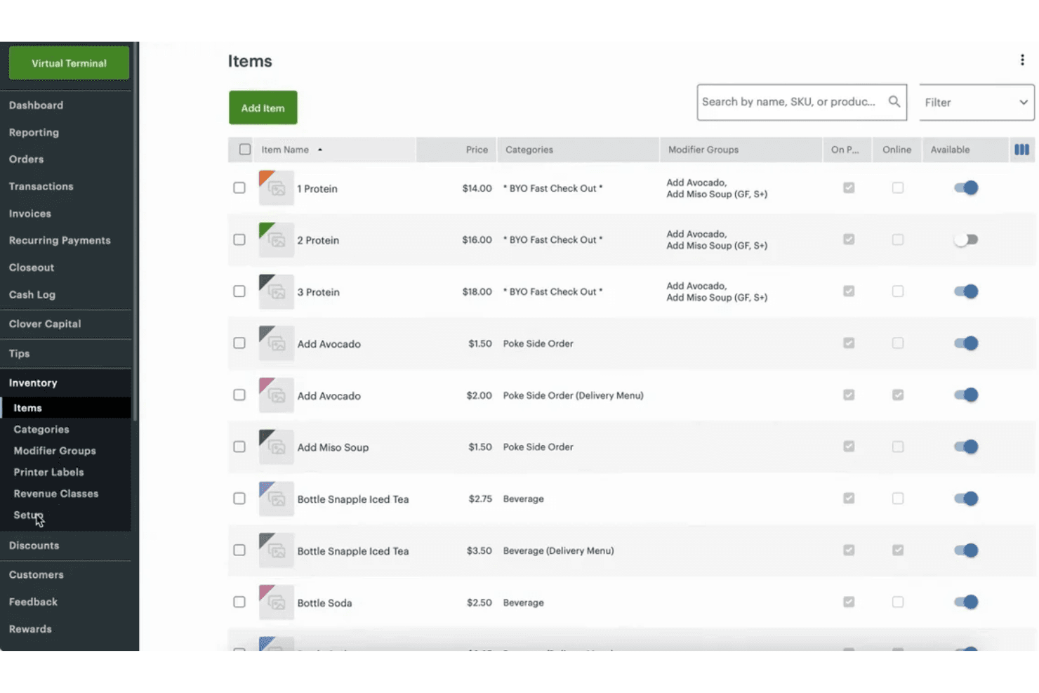 Clover POS handles payments, inventory, and sales in one system