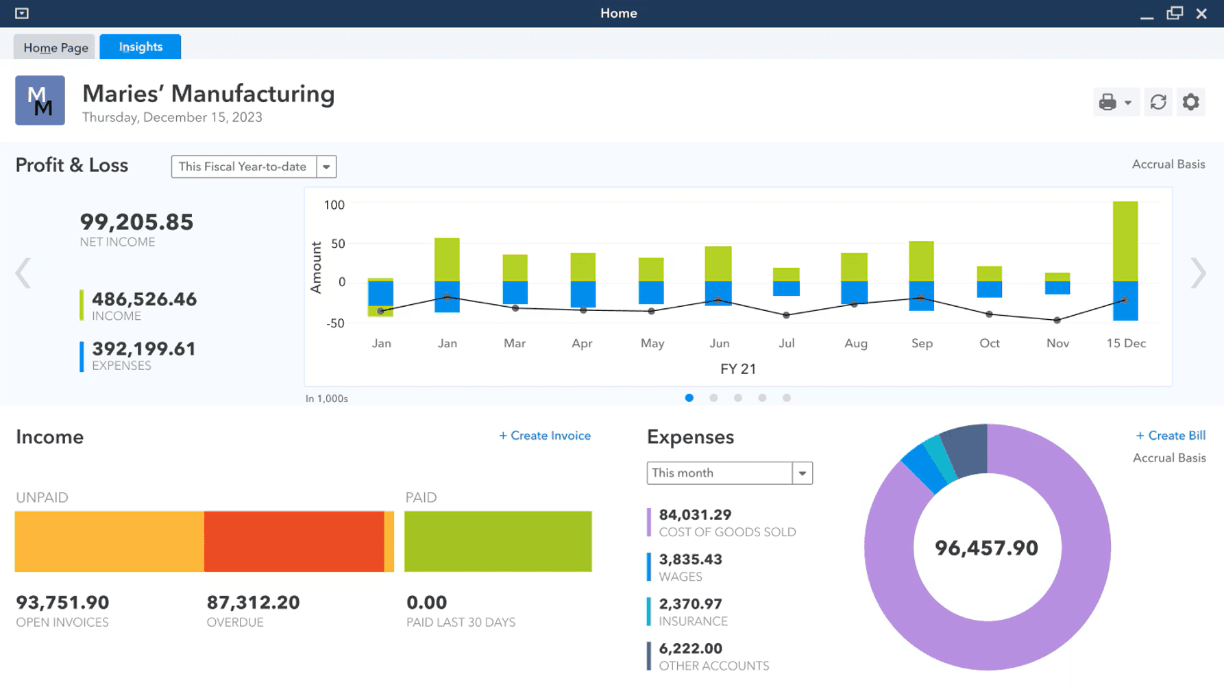 QuickBooks Desktop Enterprise tracks orders, inventory, and fulfillment.