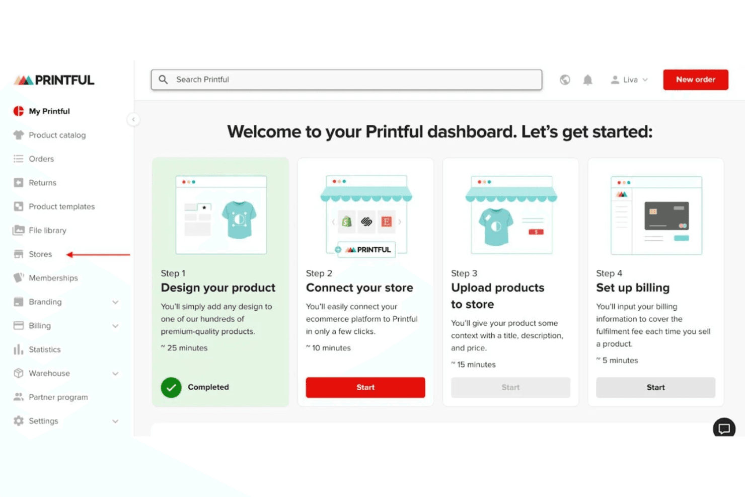 Printful prints, fulfills, and ships custom products on demand for sellers.
