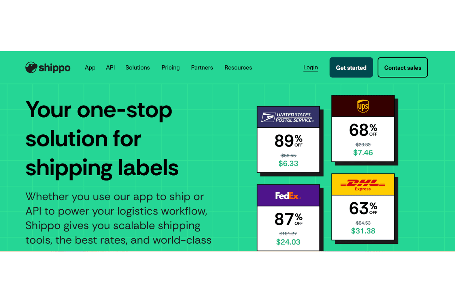 Shippo simplifies ecommerce shipping with multi-carrier rates and tools.