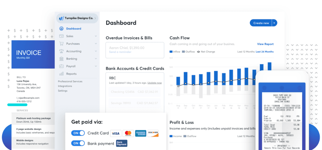 Wave Accounting is a free software for invoicing expenses and bookkeeping.