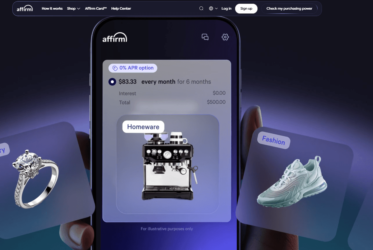 Affirm enables flexible, transparent installment payments for shoppers.
