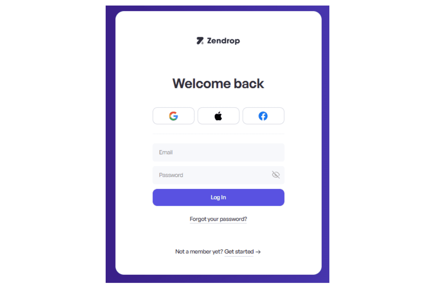 Zendrop onboarding with store setup guides, product imports, tutorials, live chat, and training resources.