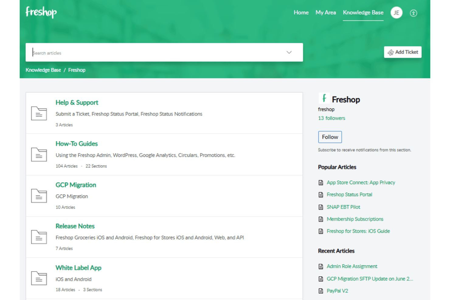 Freshop onboarding with training, documentation, and launch support.