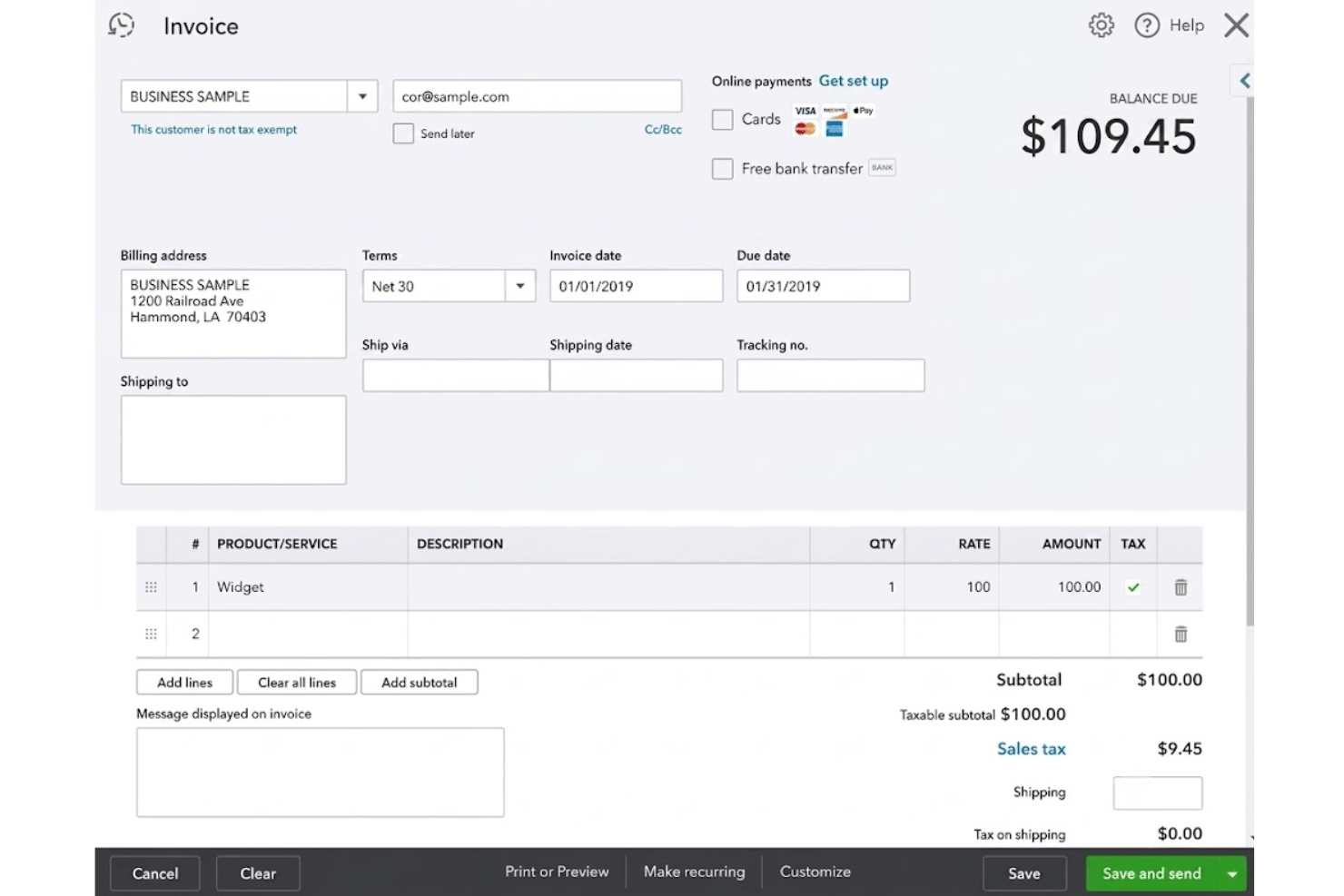screenshot - QuickBooks Online Review: Pros, Cons, Features &amp; Pricing