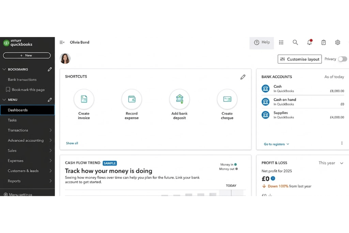 screenshot - QuickBooks Online Review: Pros, Cons, Features &amp; Pricing