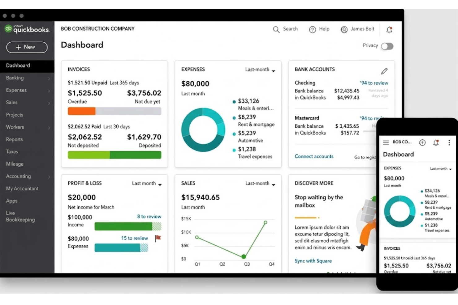 screenshot - QuickBooks Online Review: Pros, Cons, Features &amp; Pricing