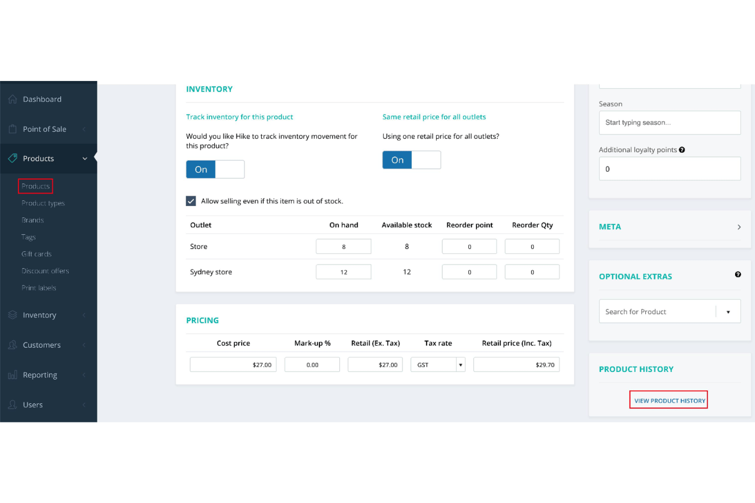 screenshot - Hike POS Review: Pros, Cons, Key Features and Pricing Guide
