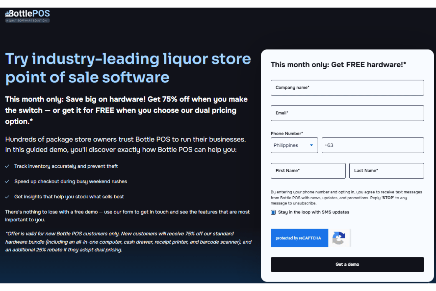 screenshot - Bottle POS Review: Pros, Cons, Features and Pricing Explained