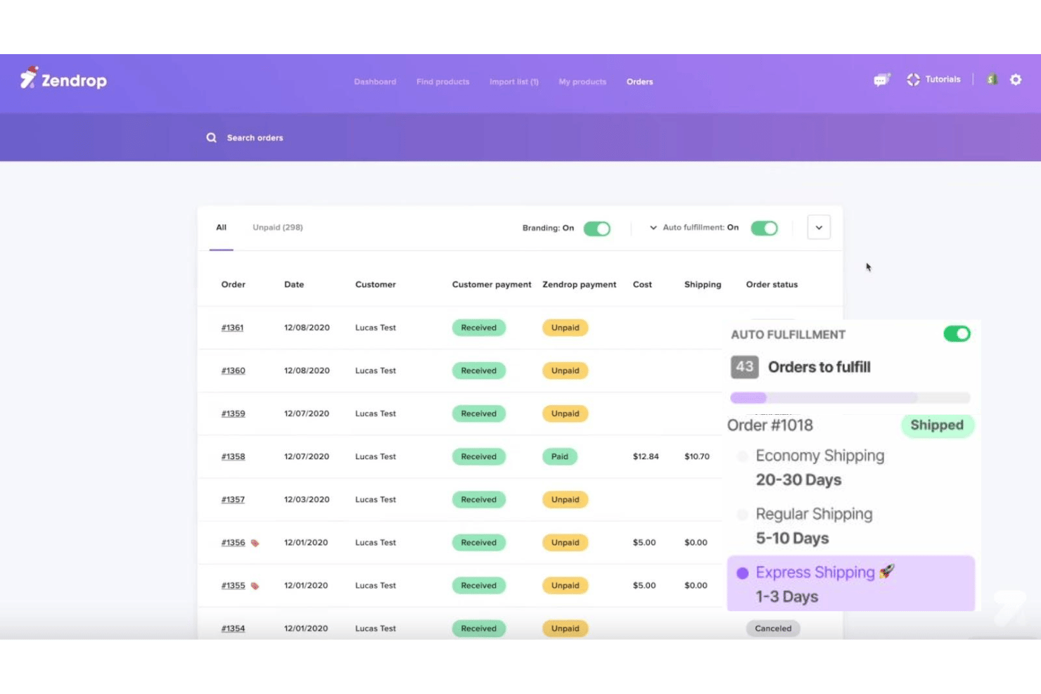 screenshot - Zendrop Review: Pros, Cons, Features and Pricing Explained