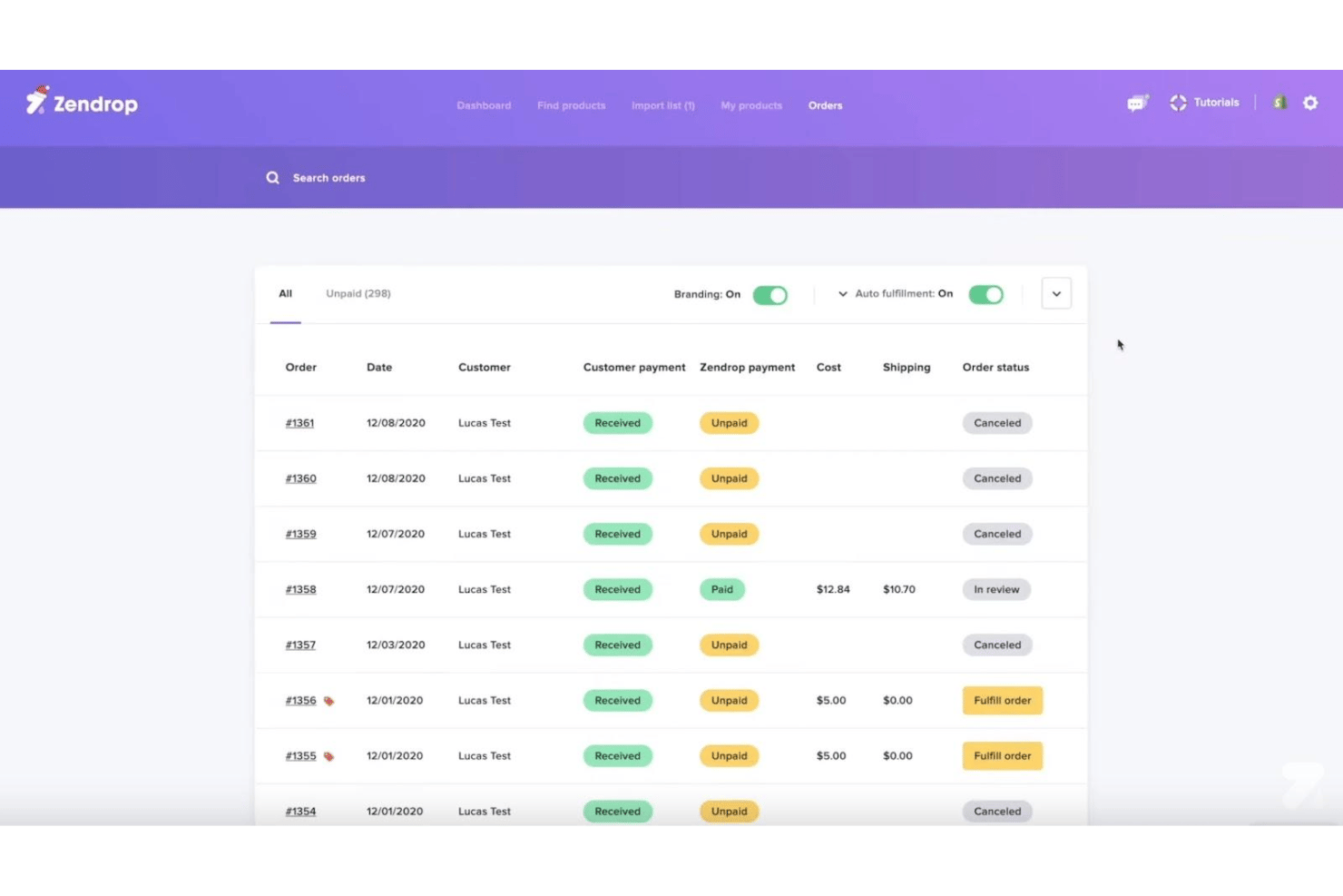 screenshot - Zendrop Review: Pros, Cons, Features and Pricing Explained