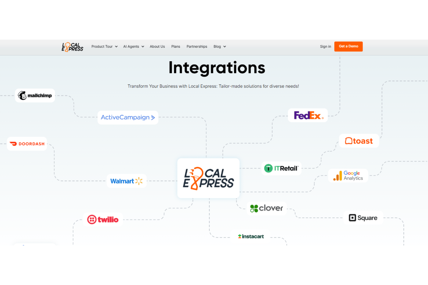 screenshot - Avis sur Local Express : avantages, inconvénients et aperçu des fonctionnalités
