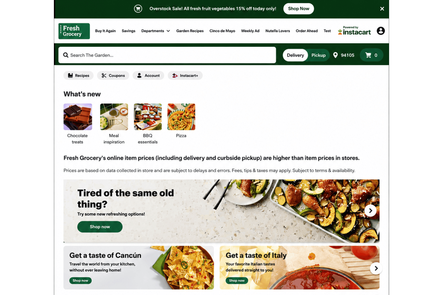 screenshot - Avis sur Instacart Storefront : avantages, inconvénients, fonctionnalités et tarifs