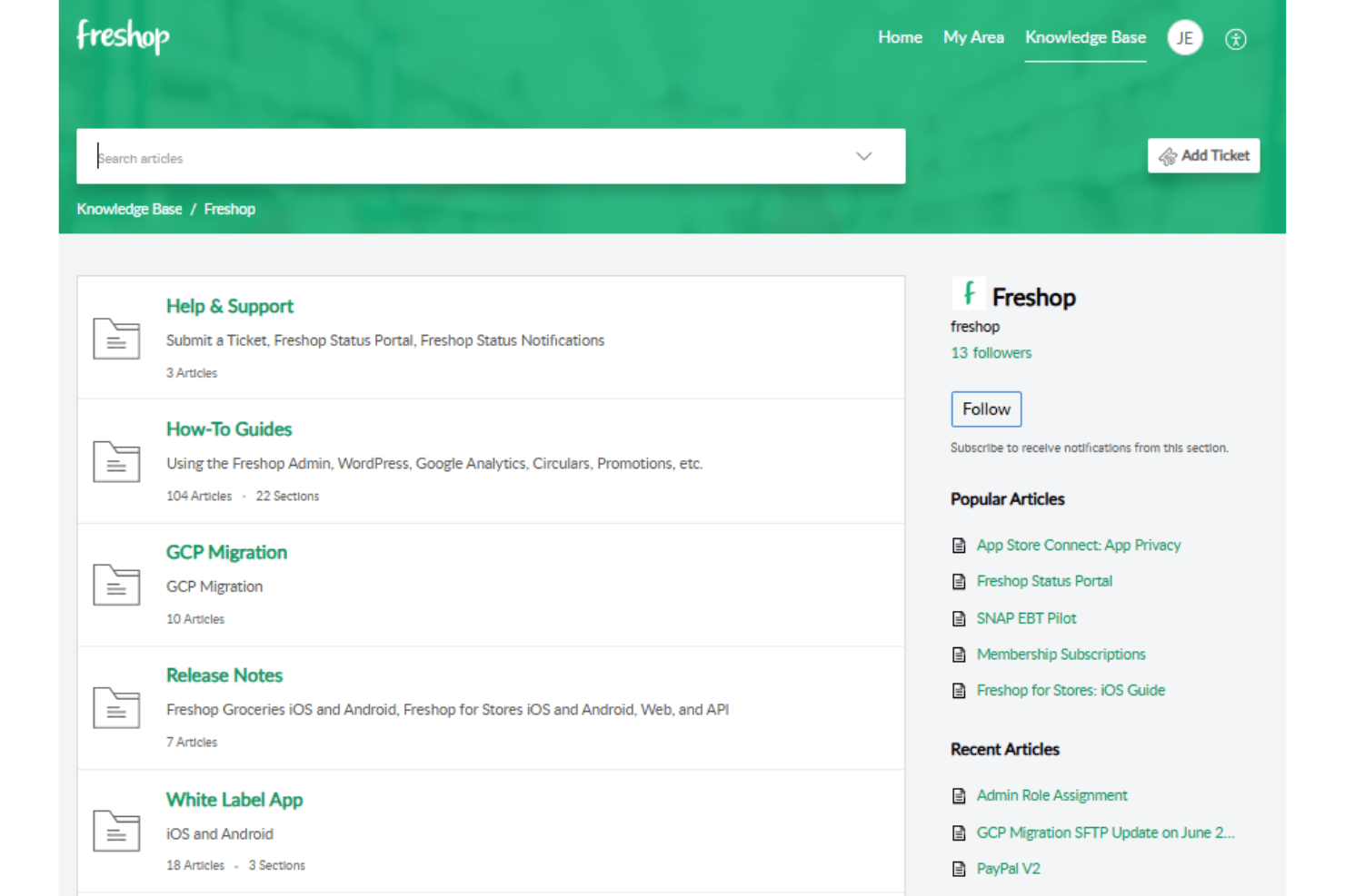 Freshop onboarding with training, documentation, and launch support.