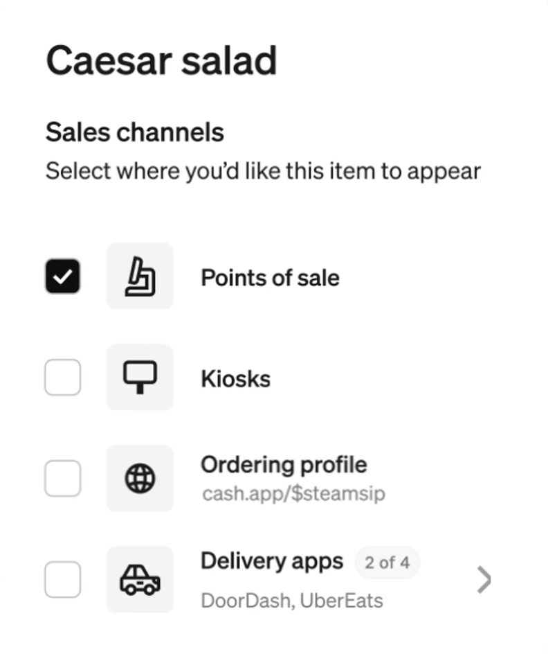 Square Launches Multi-Channel Menu Management