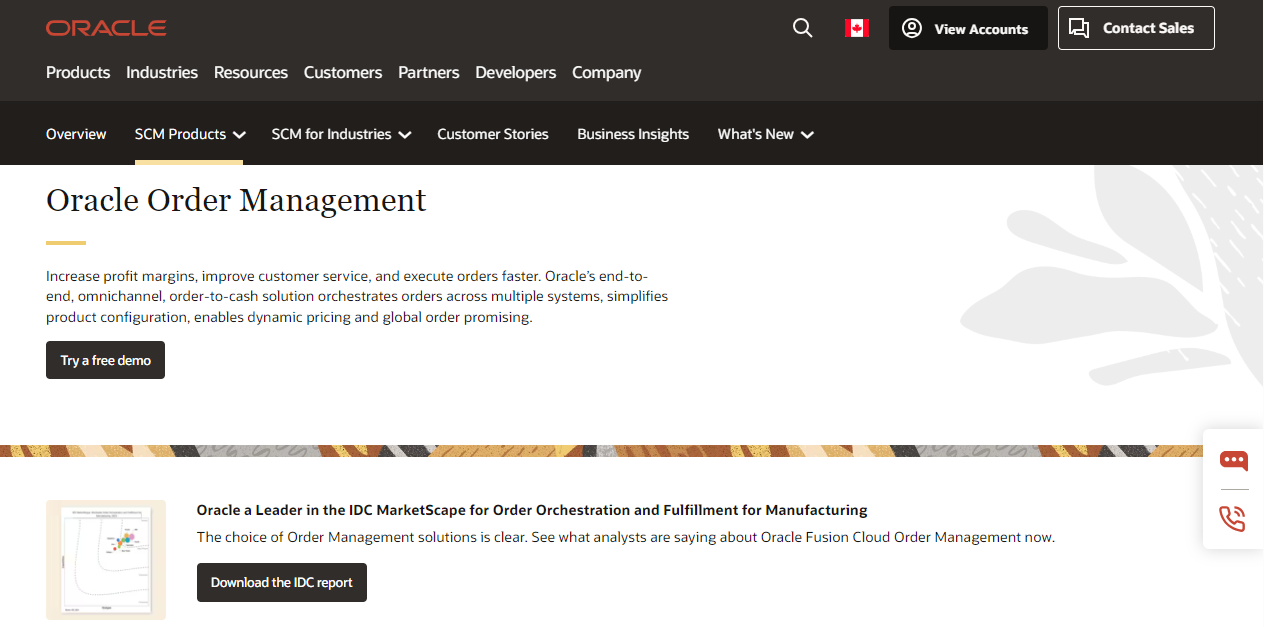screenshot - Oracle Fusion Cloud Order Management Review: Pros, Cons, Features &amp; Pricing