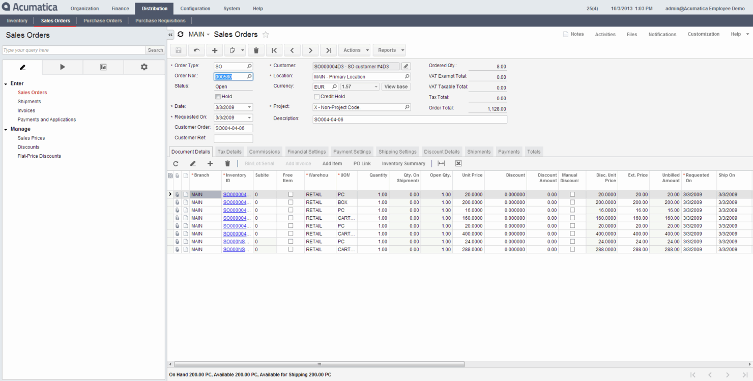 screenshot - Acumatica Review: Pros, Cons, Features &amp; Pricing