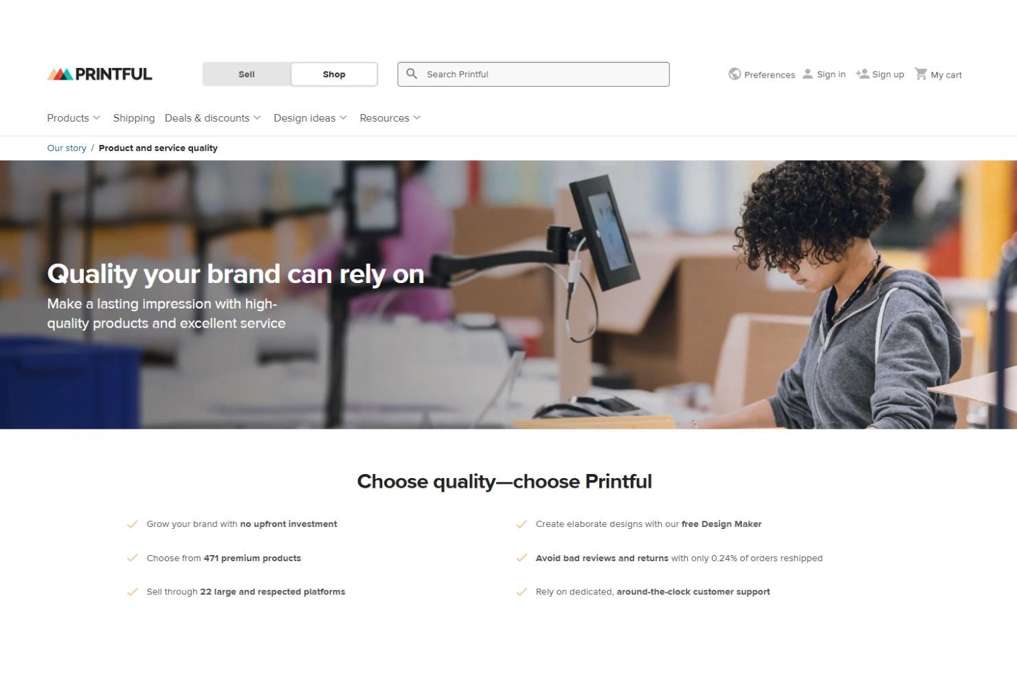 screenshot - Printful Review: Pros, Cons, Features, and Pricing