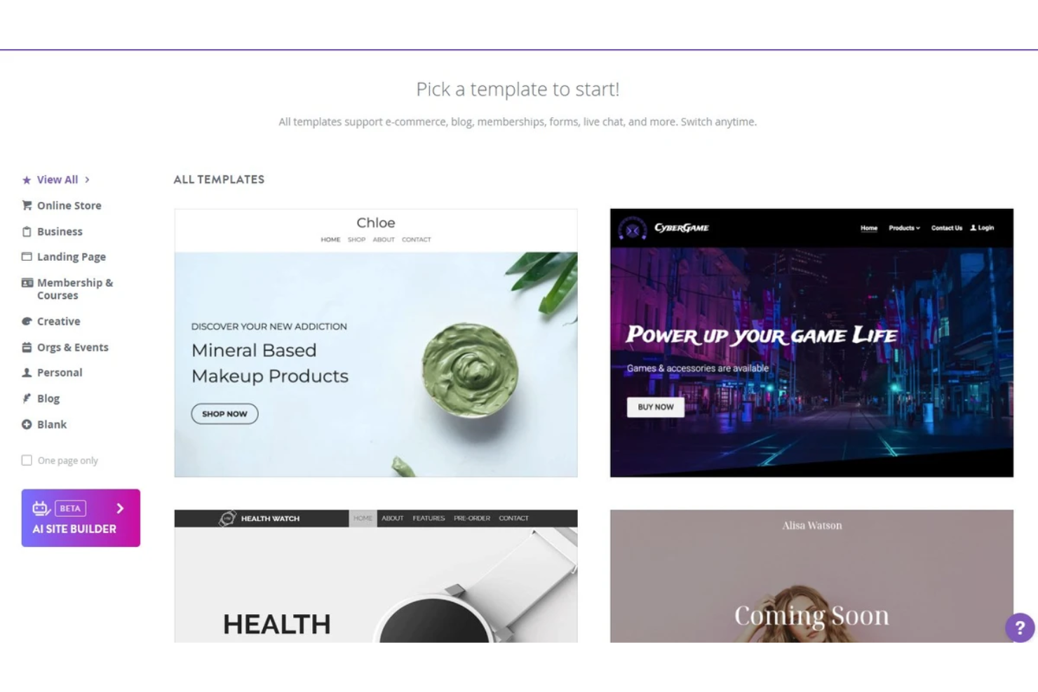 screenshot - Strikingly Review: Pros, Cons, Features and Pricing