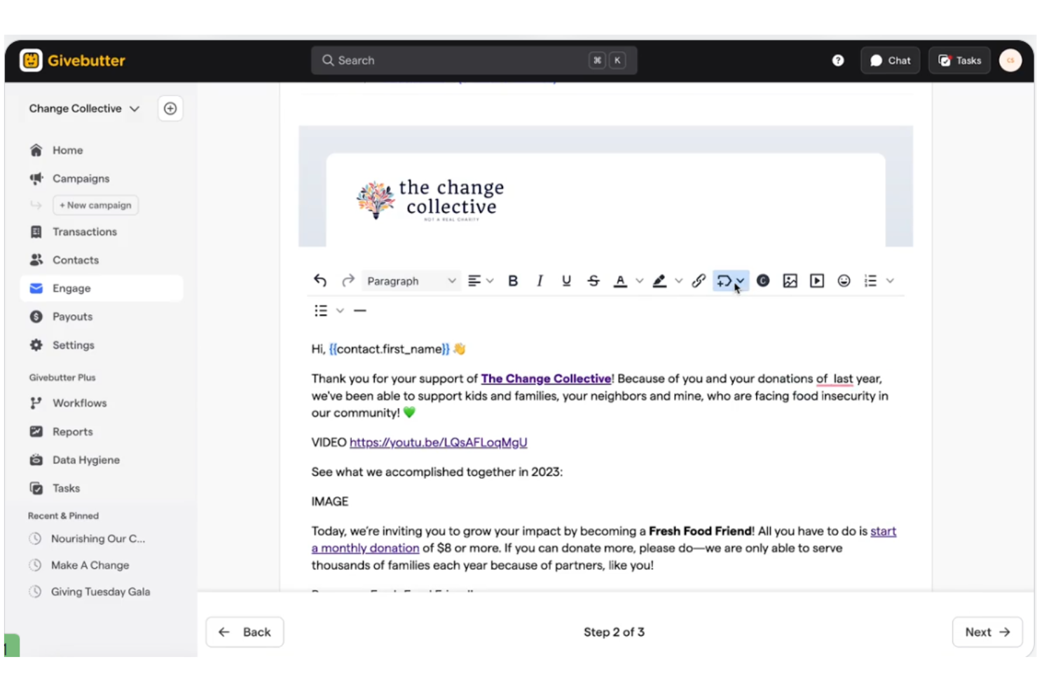 screenshot - Givebutter Review: Pros, Cons, Features and Pricing
