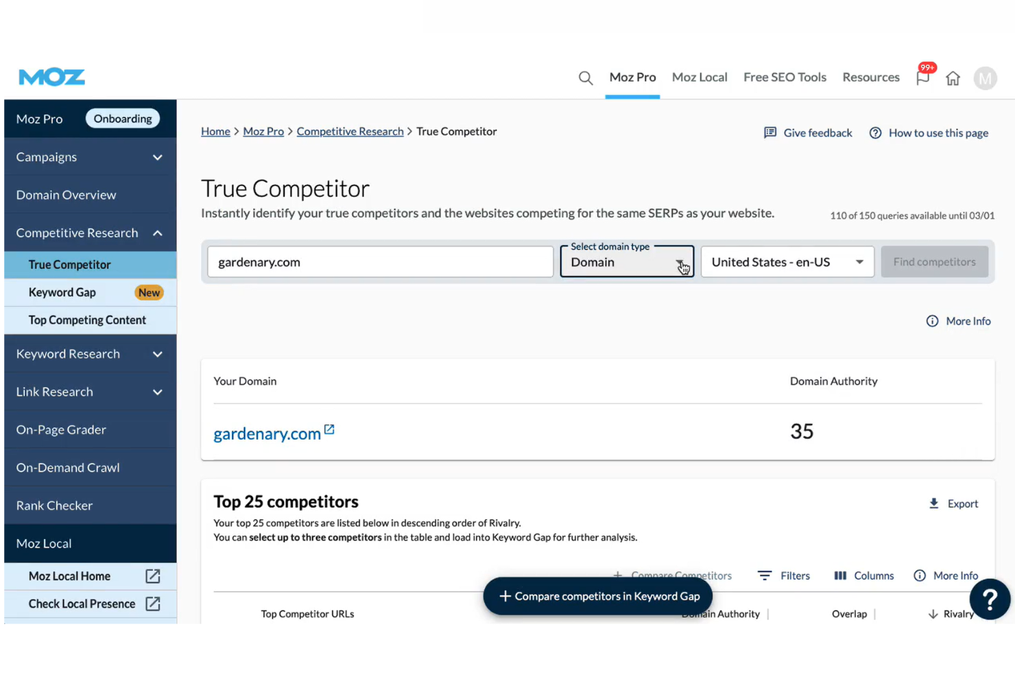 screenshot - Moz Review: Pros, Cons, Features and Pricing