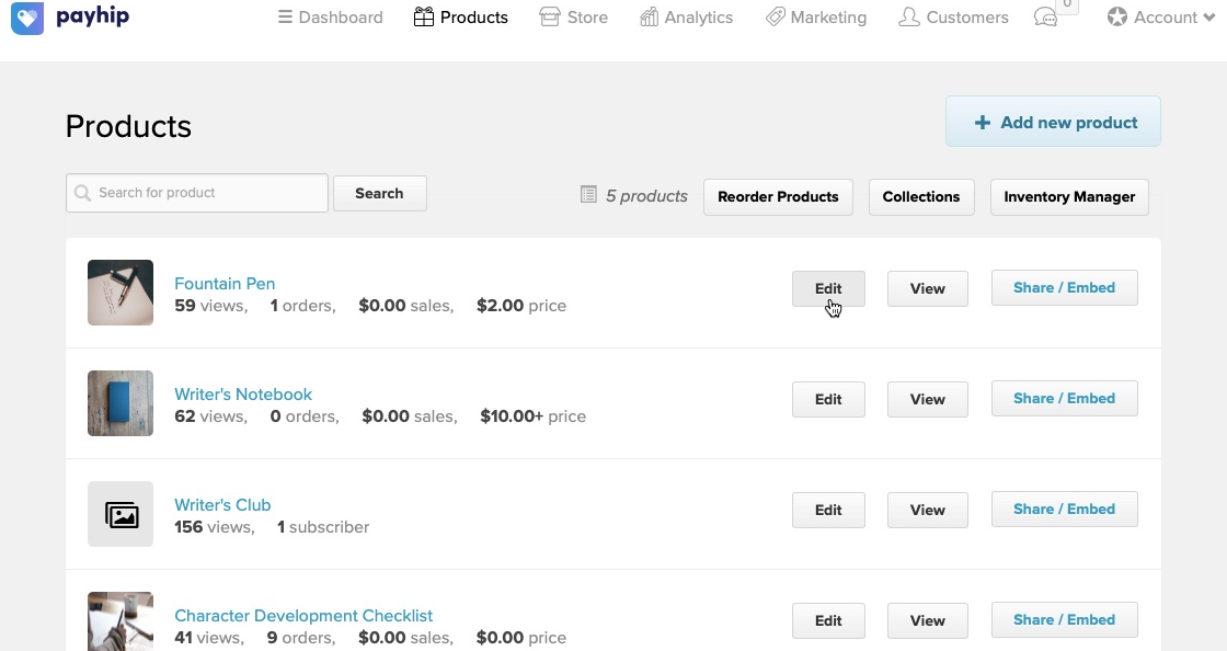 screenshot - Payhip Review: Pros, Cons, Features and Pricing