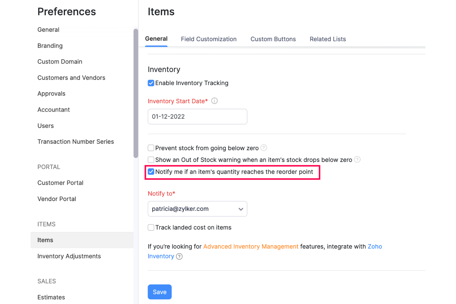 screenshot - Zoho Inventory Review 2026: Pros, Cons, Features, and Pricing