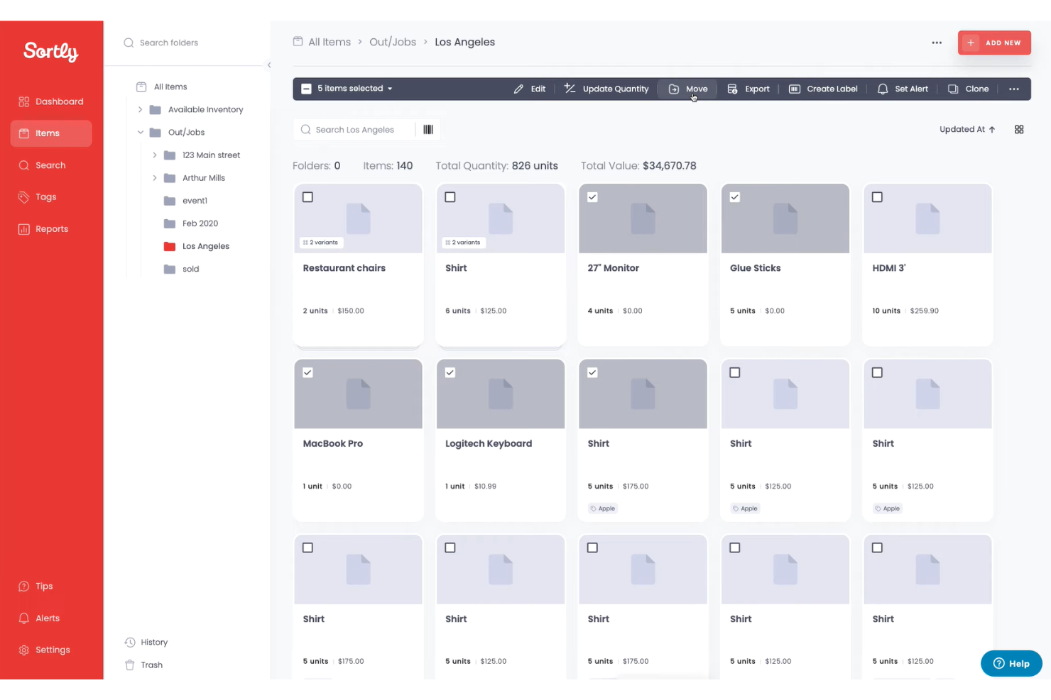 screenshot - Sortly Review: Pros, Cons, Features, and Pricing