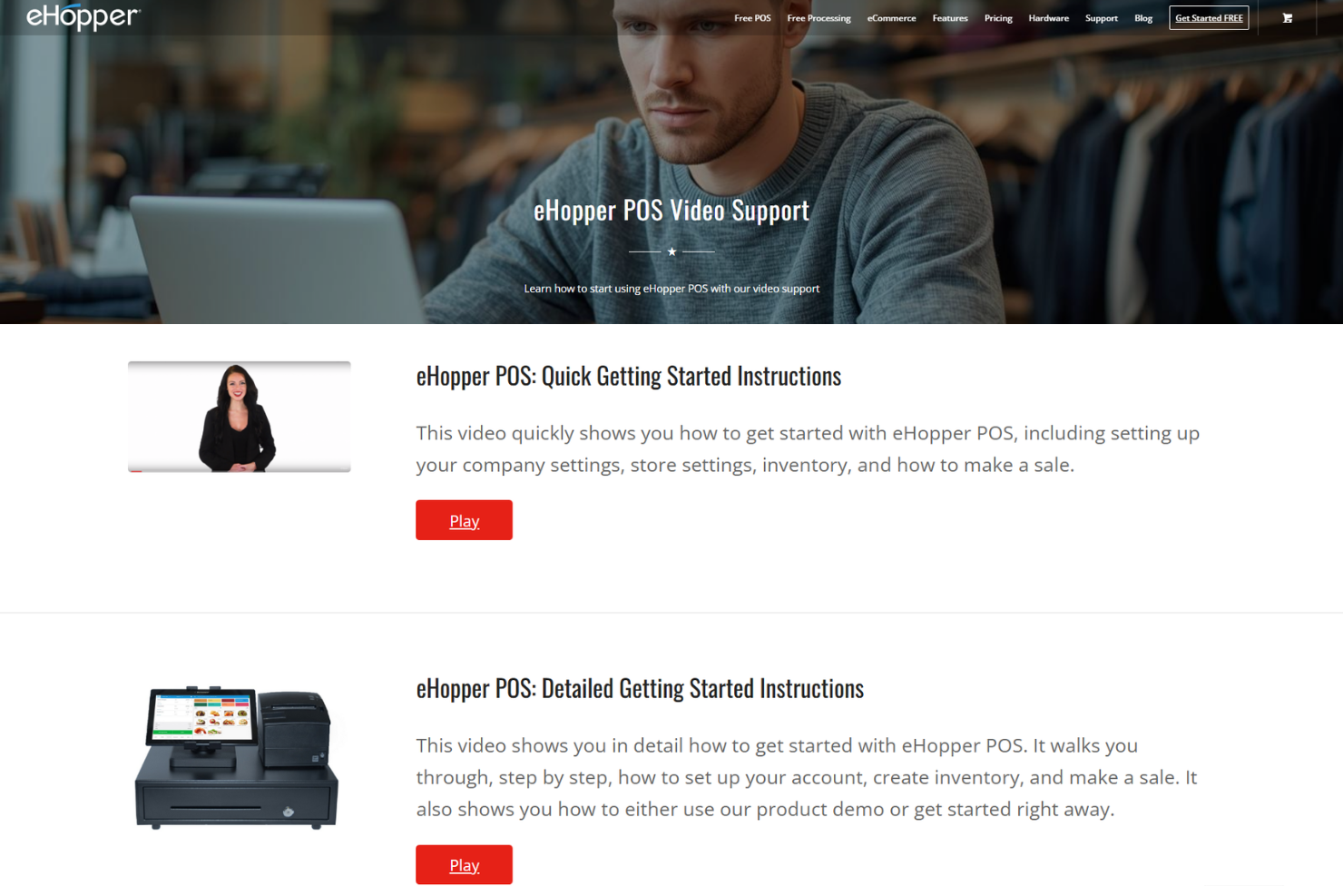 screenshot - eHopper POS Review: Pros, Cons, Features, and Pricing Guide