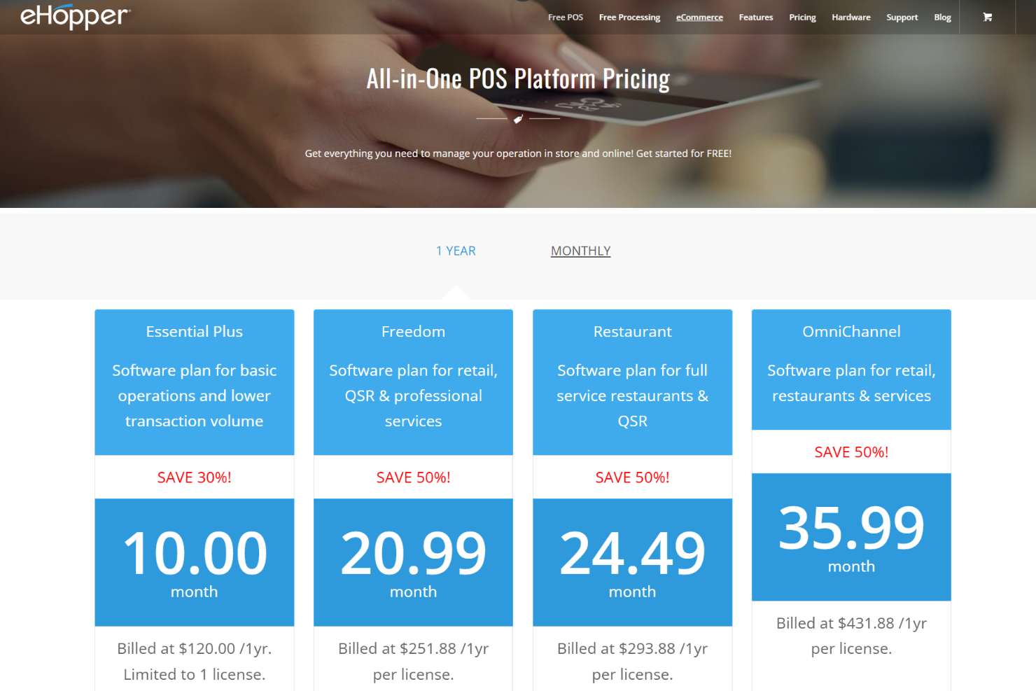 screenshot - eHopper POS Review: Pros, Cons, Features, and Pricing Guide