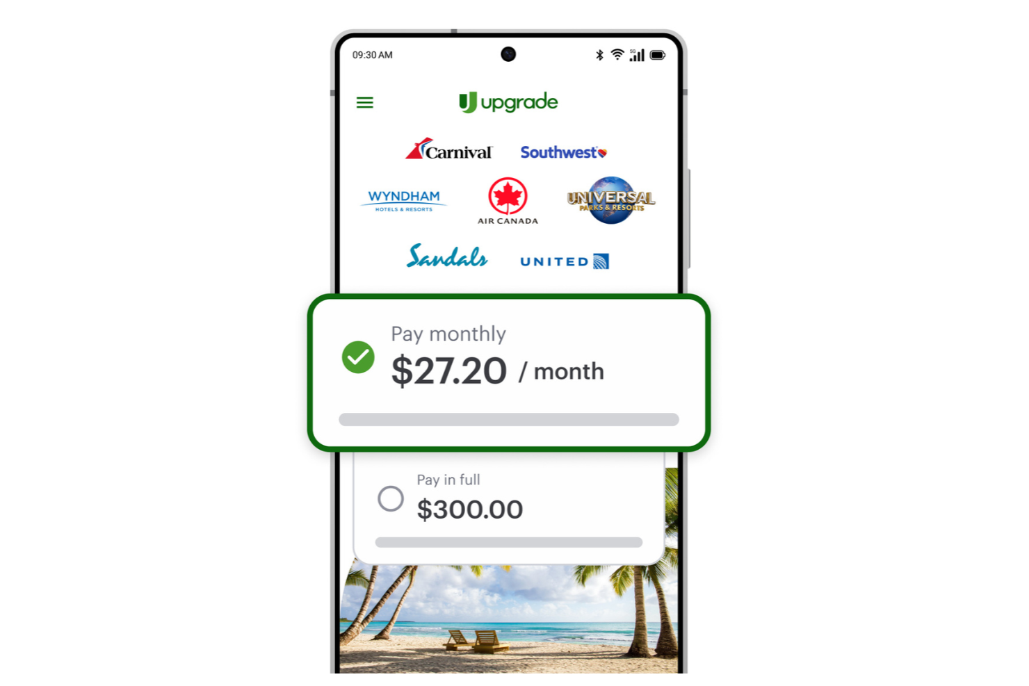 Flex Pay by Upgrade screenshot - 14 meilleures alternatives à Afterpay en 2026